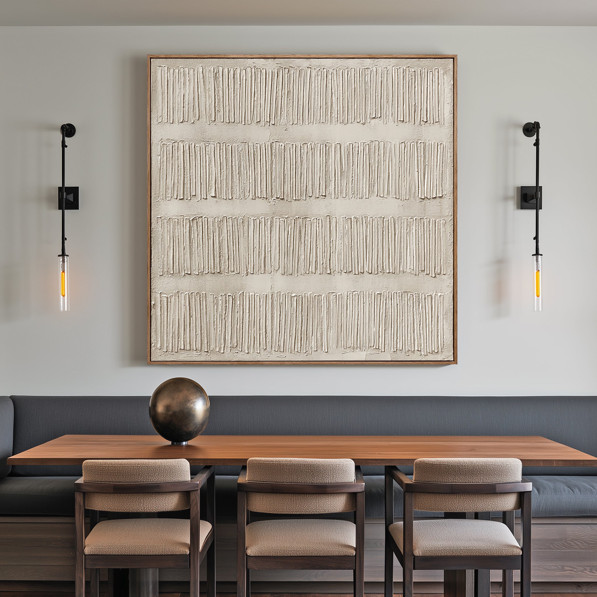 Ivory Cadence – Neutral Textured Abstract Painting#CI260474