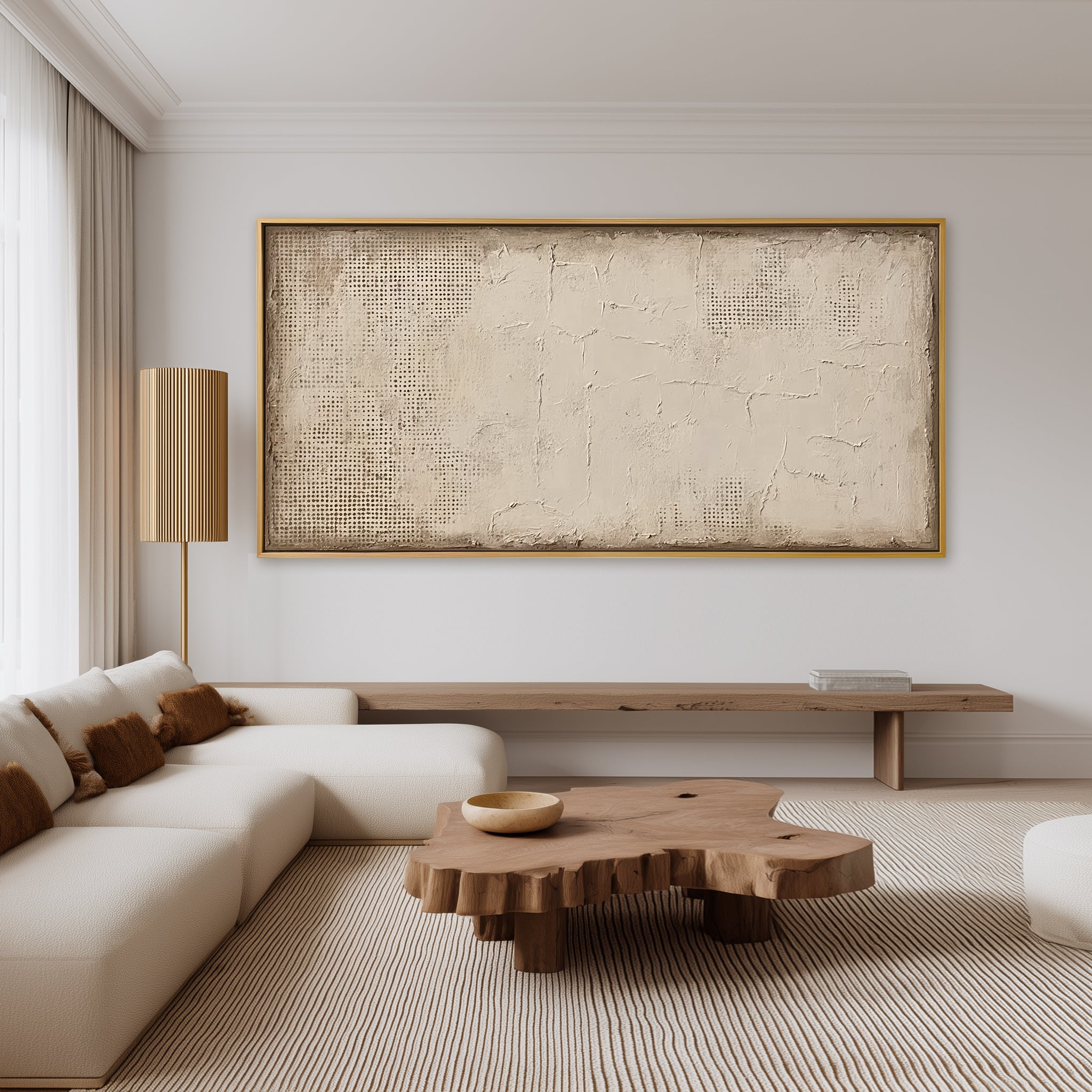 Quiet Imprint – Neutral Textured Abstract Wall Art#CI260475
