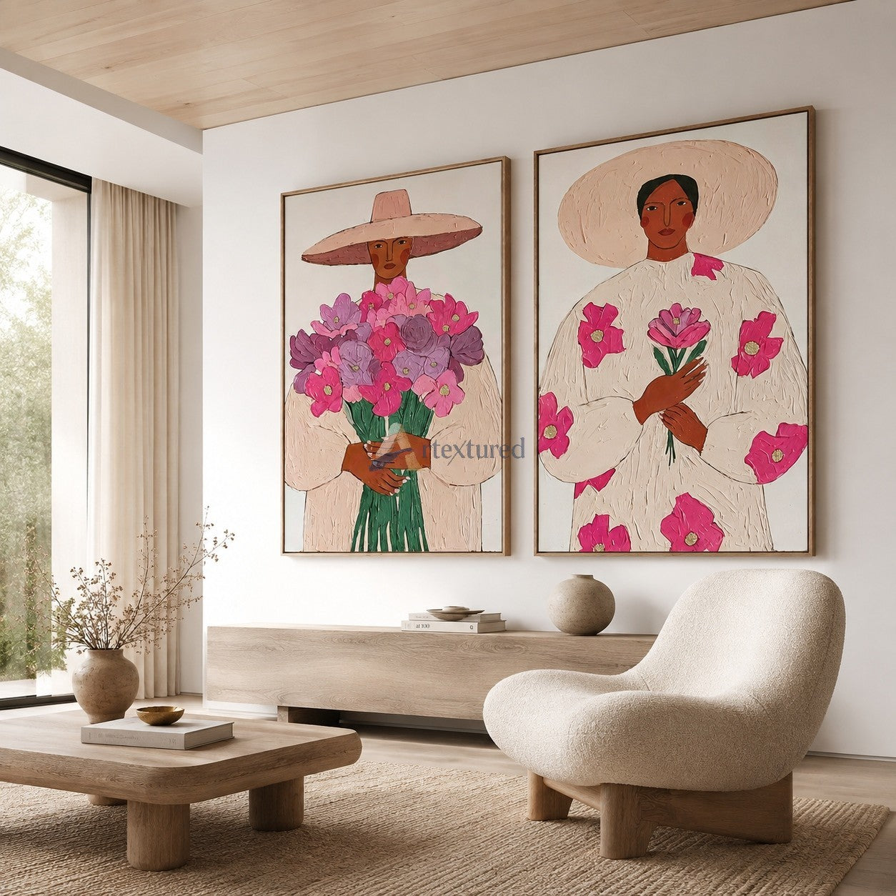 Desert Bloom – Floral Western Women Art Set#CI260489