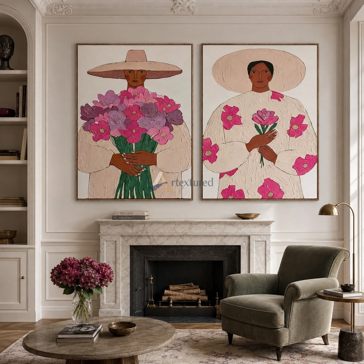 Desert Bloom – Floral Western Women Art Set#CI260489