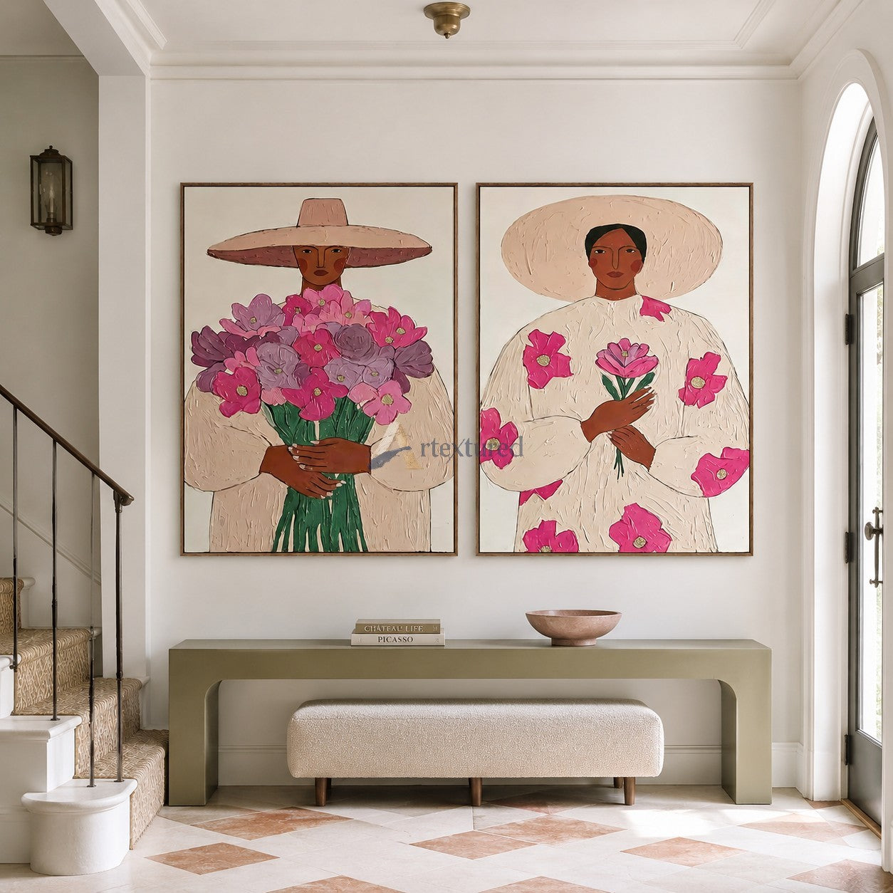 Desert Bloom – Floral Western Women Art Set#CI260489