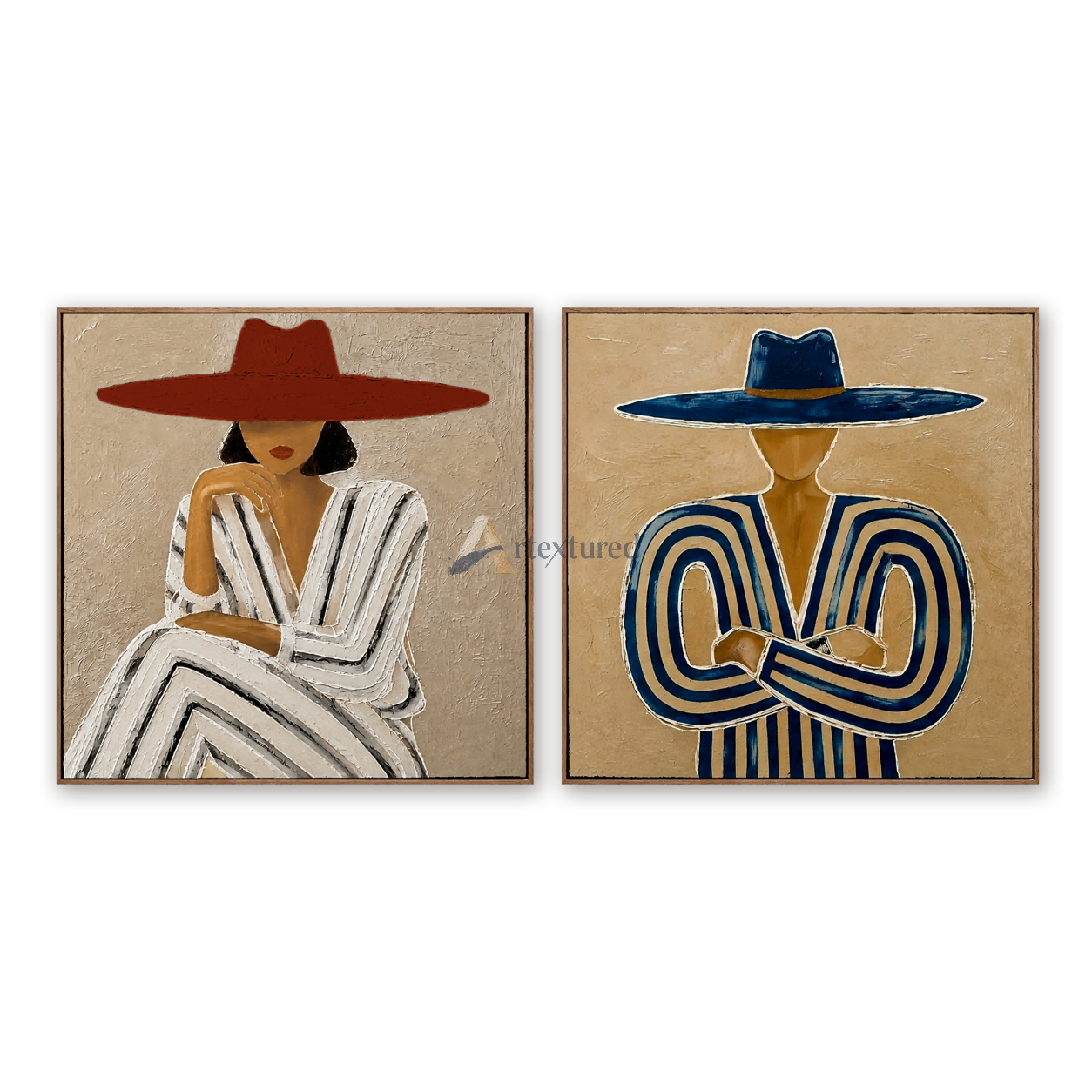 Under the Brim – Western Fashion Portrait Art Set#CI260498