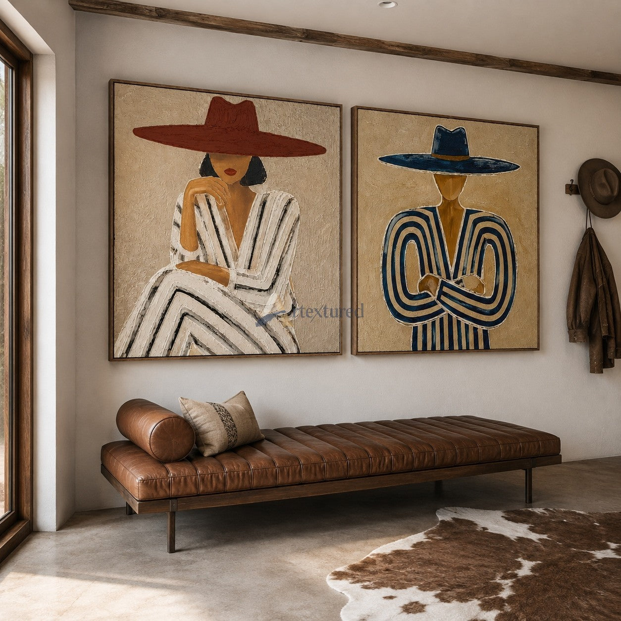 Under the Brim – Western Fashion Portrait Art Set#CI260498