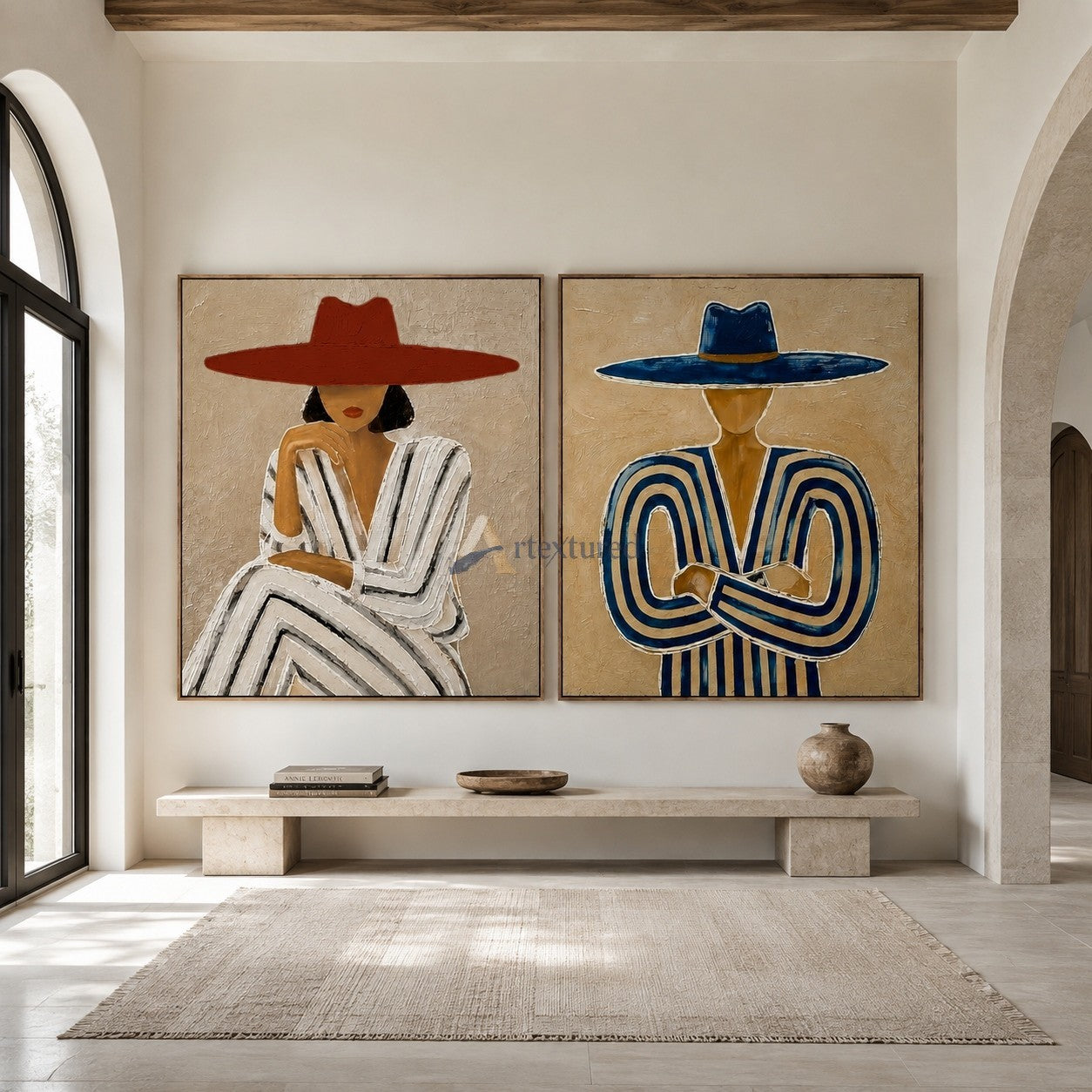 Under the Brim – Western Fashion Portrait Art Set#CI260498