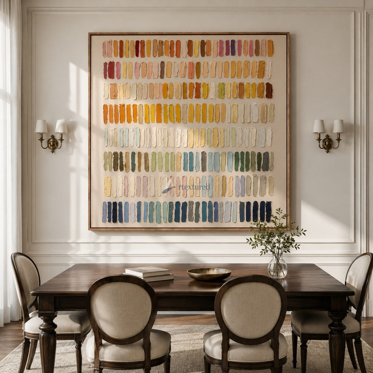 Collected Color – Textured Palette Knife Abstract Painting#CI260536