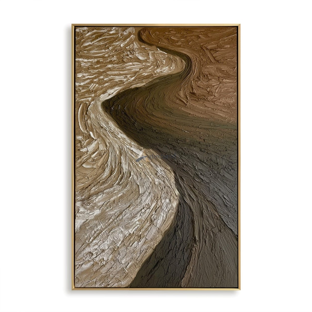 Earth Tone Abstract Wall Art – Canyon Curves#CI260636