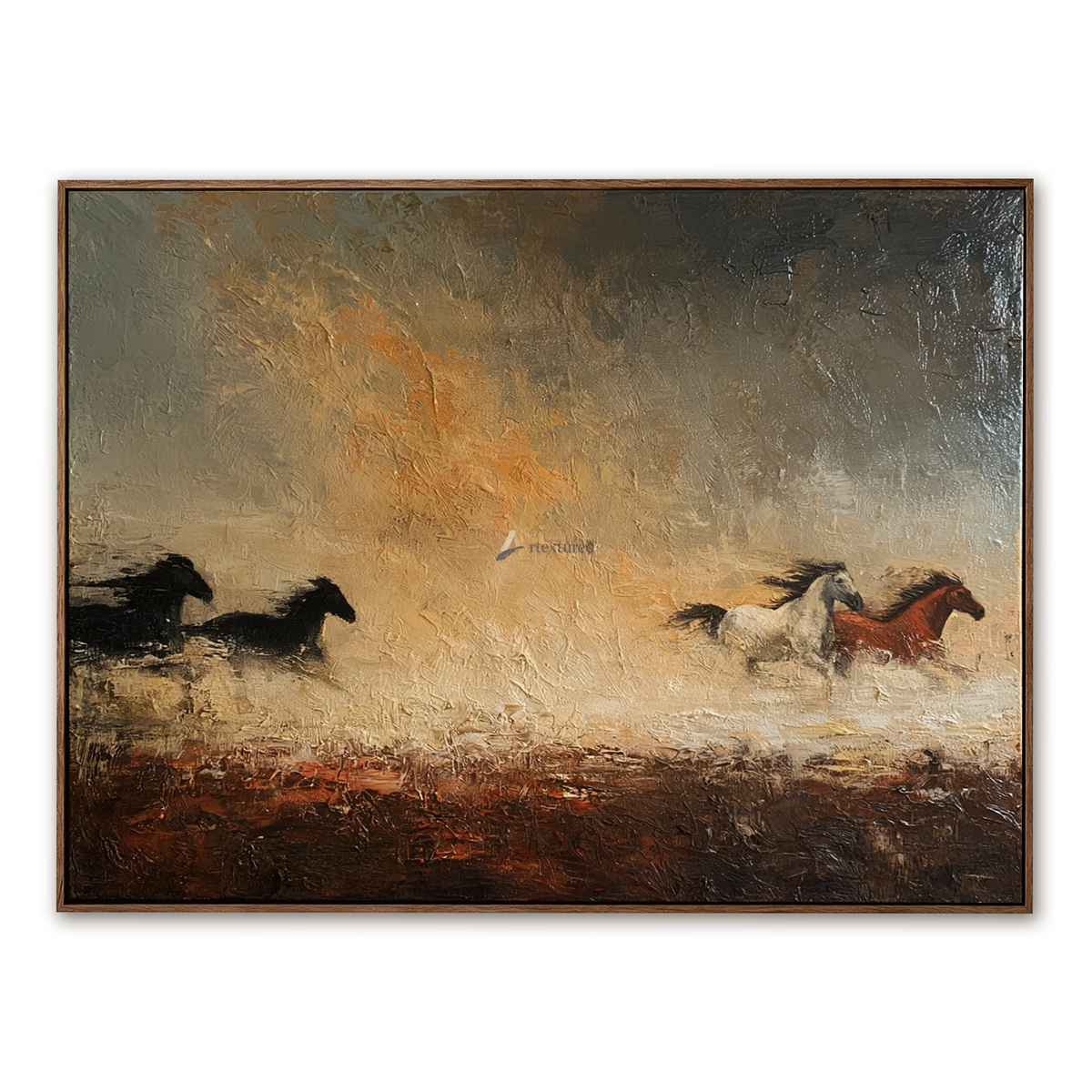 Western Running Horse Wall Art – Across the Open Ground#CI260642