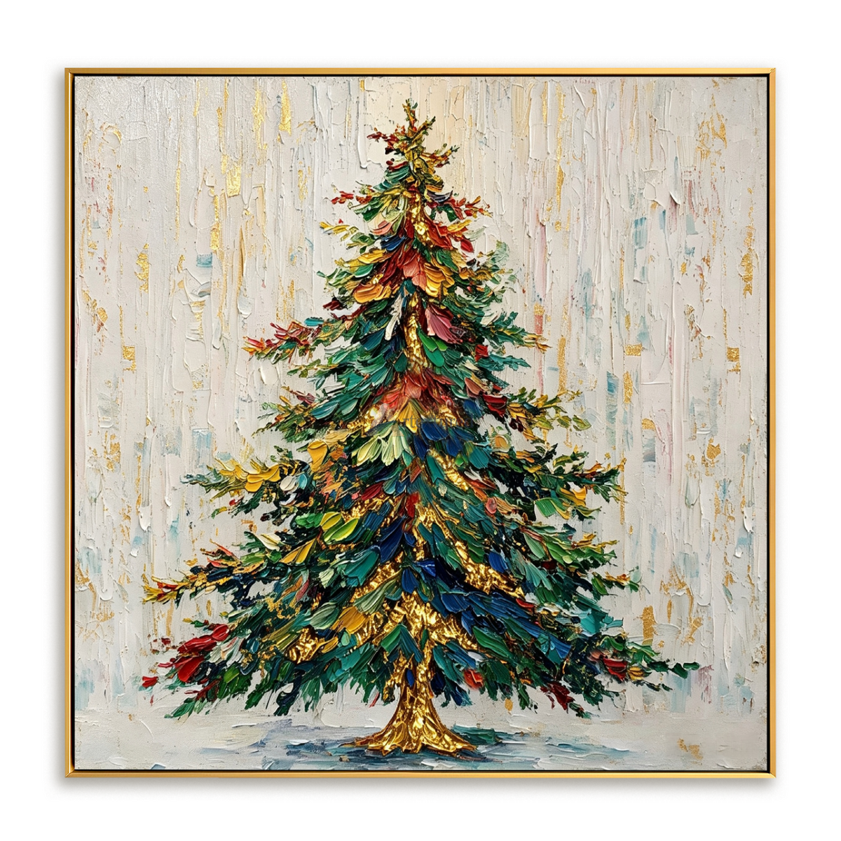 Colorful Christmas Tree Wall Art – Holiday Evergreen#CI260645