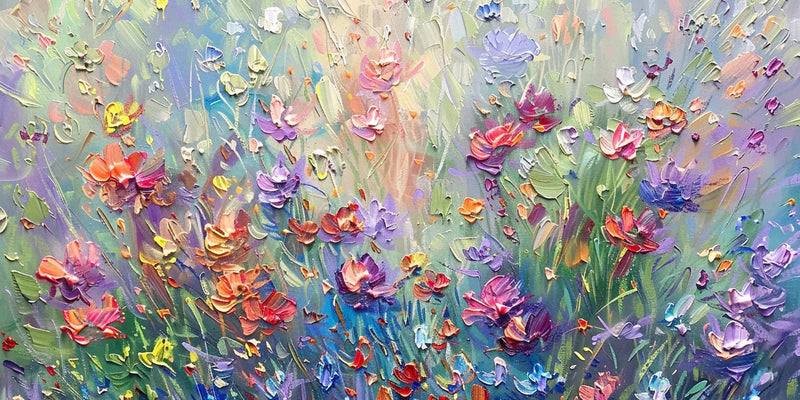 Vivid Meadow Bloom Painting