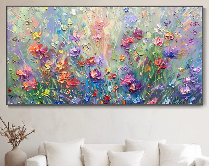Vivid Meadow Bloom Painting