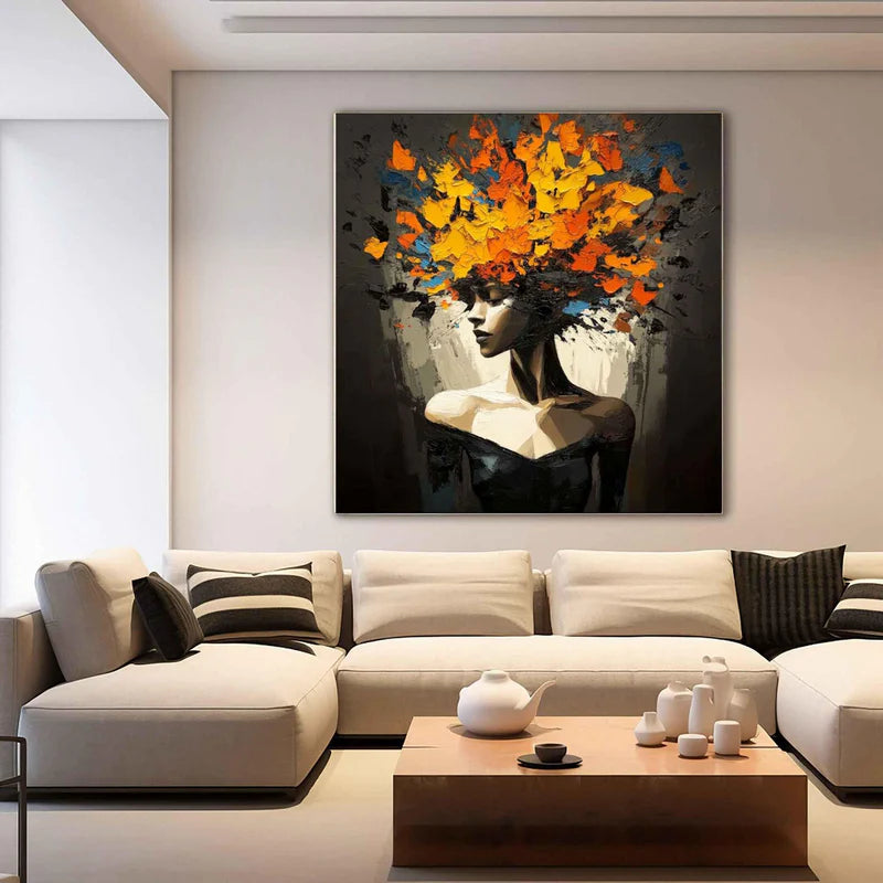 Golden Bloom Portrait