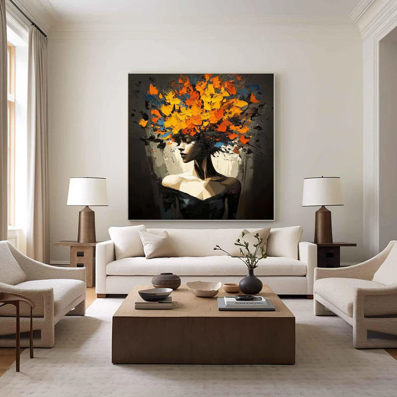 Golden Bloom Portrait