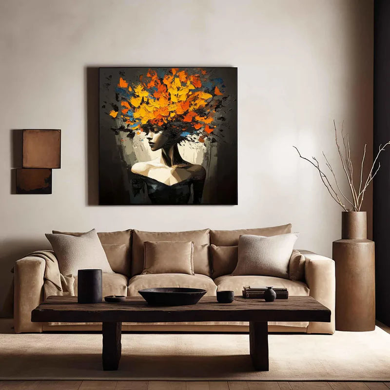 Golden Bloom Portrait