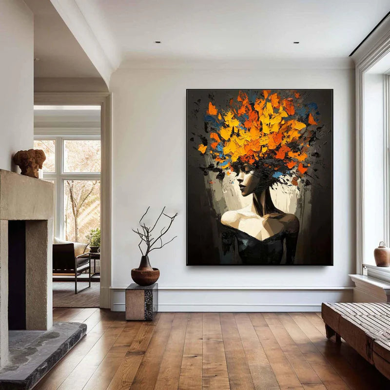 Golden Bloom Portrait