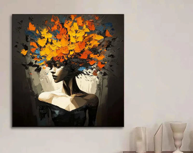 Golden Bloom Portrait