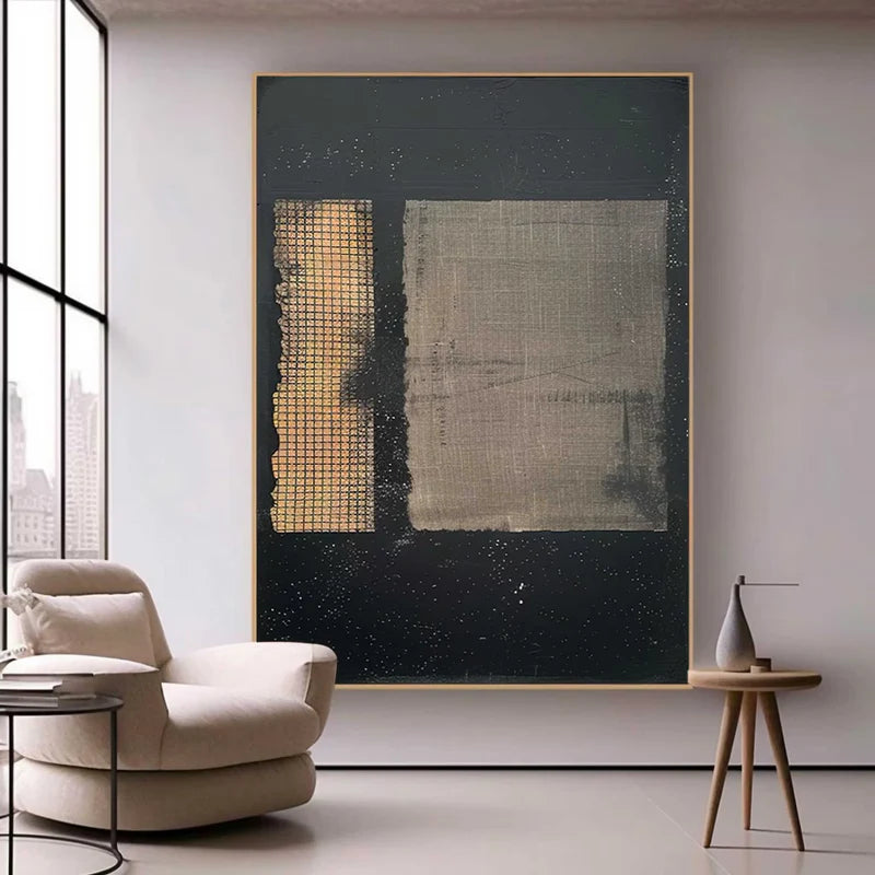 golden-grid-contrast-modern-abstract-geometric-wall-art-textured-canvas