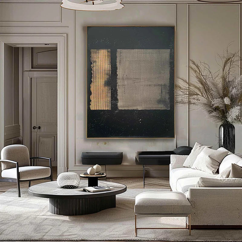 golden-grid-contrast-modern-abstract-geometric-wall-art-textured-canvas