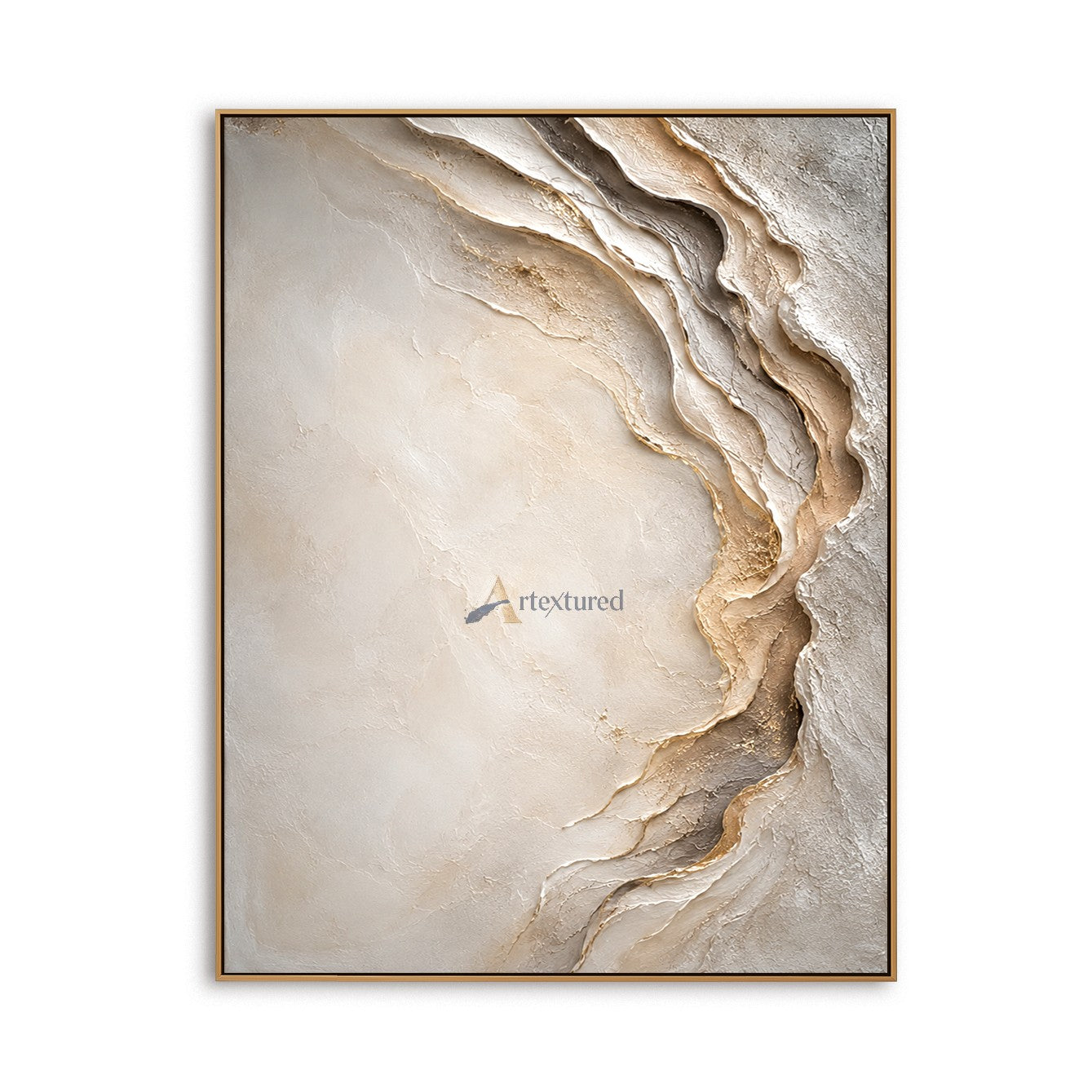 Neutral Flow Textured Abstract Wall Art#LL20260027