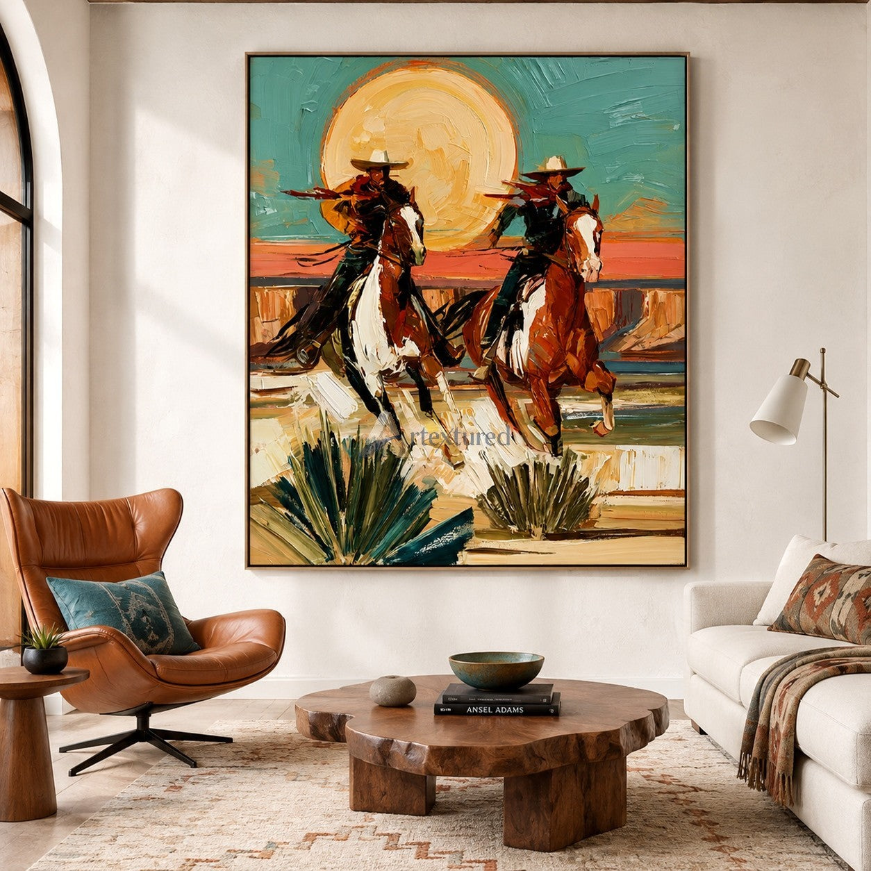 Sun Chasers – Western Cowboy Riders Painting#LL20260052