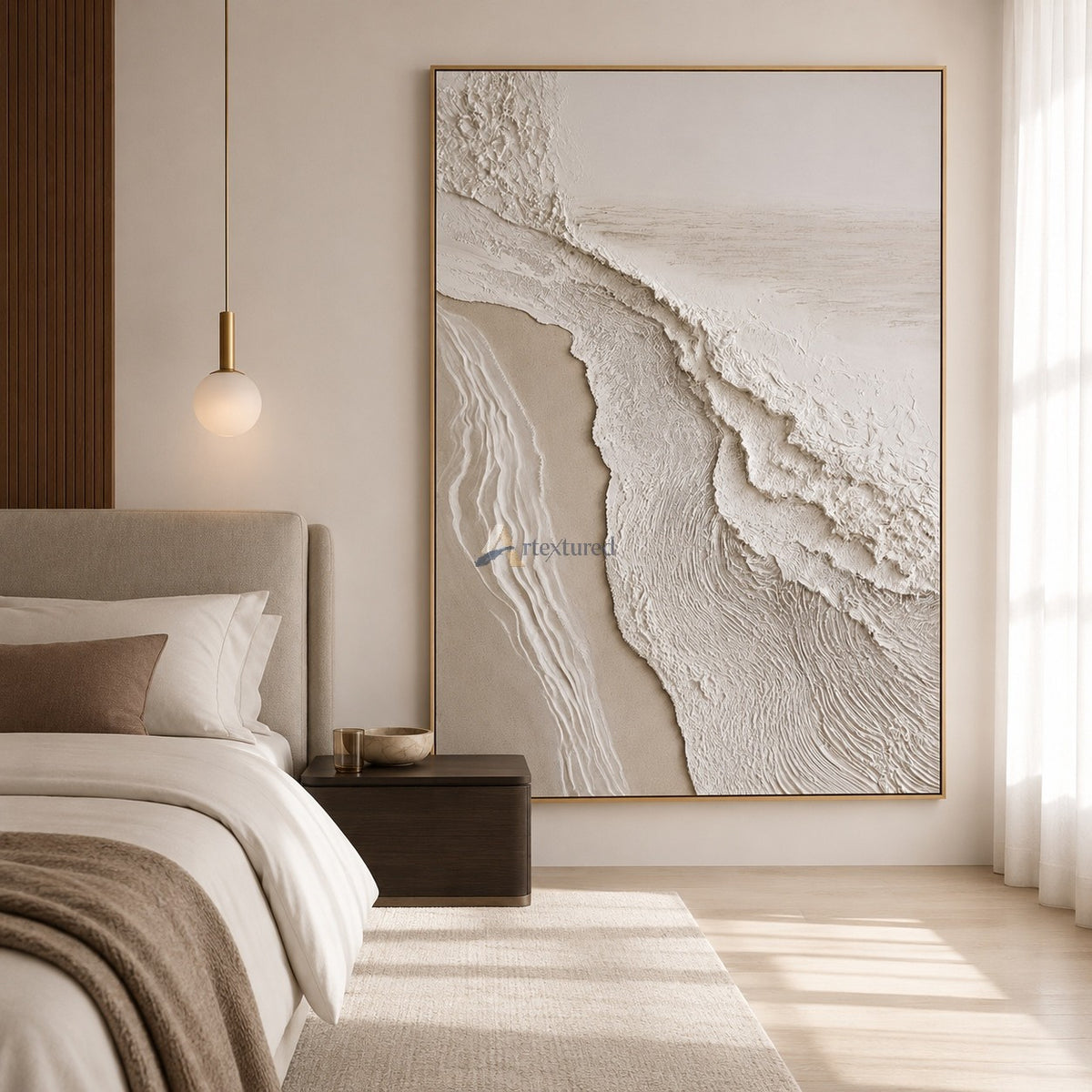 Tidal Impressions – Handcrafted Coastal Textured Wall Art#LL20260077