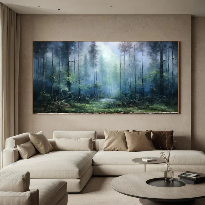 Mystic Forest - Hand-Painted Nature Landscape Oil Painting