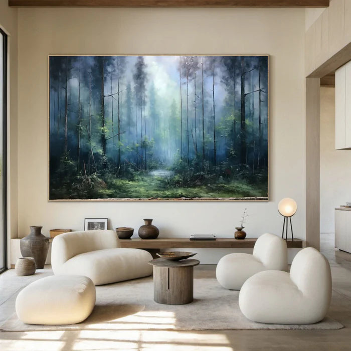 Mystic Forest - Hand-Painted Nature Landscape Oil Painting