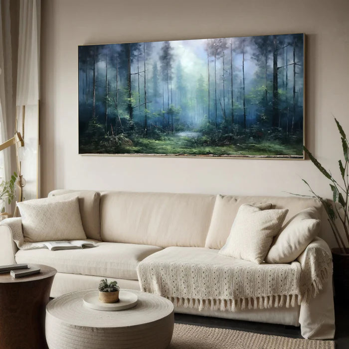 Mystic Forest - Hand-Painted Nature Landscape Oil Painting