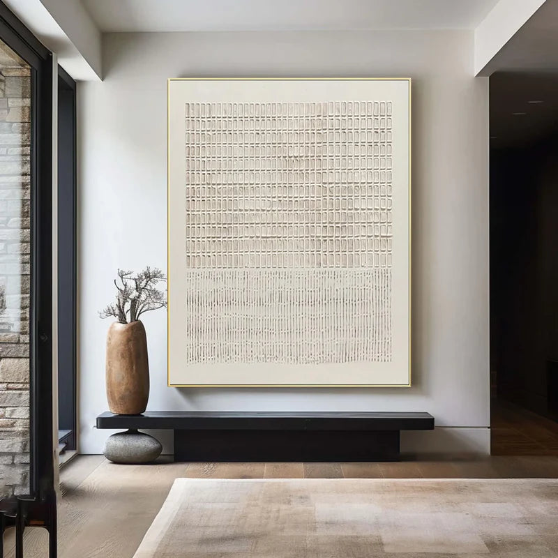 Neutral Grid Texture