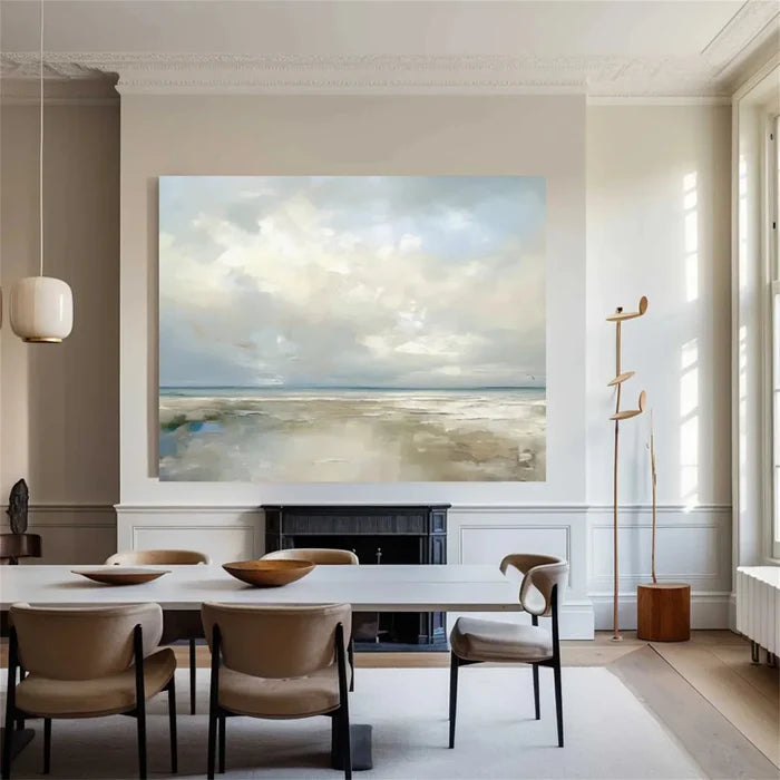 Calm Ocean and Sky Oil Painting