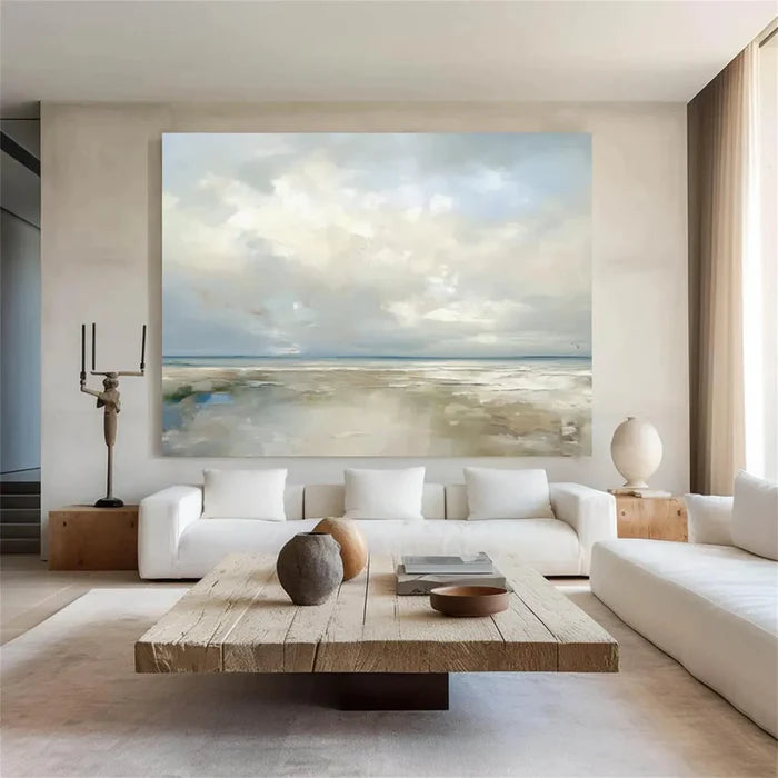 Calm Ocean and Sky Oil Painting