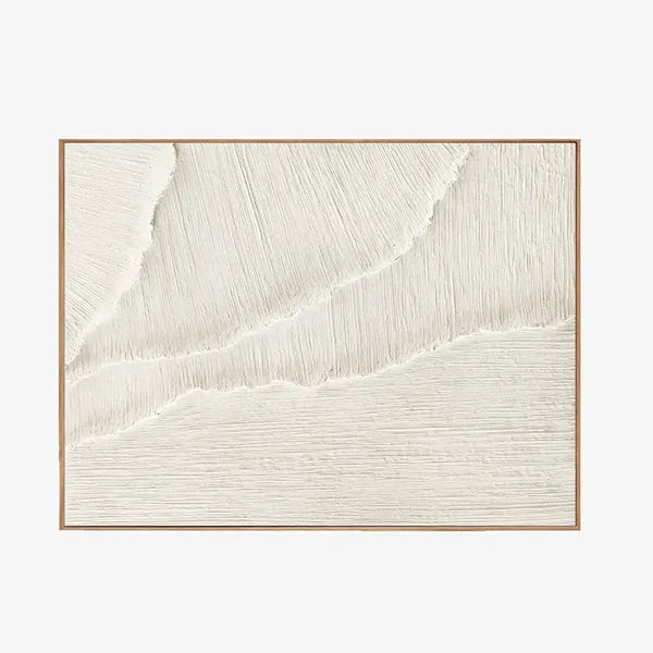 Minimalist Textured Plaster Canvas Art