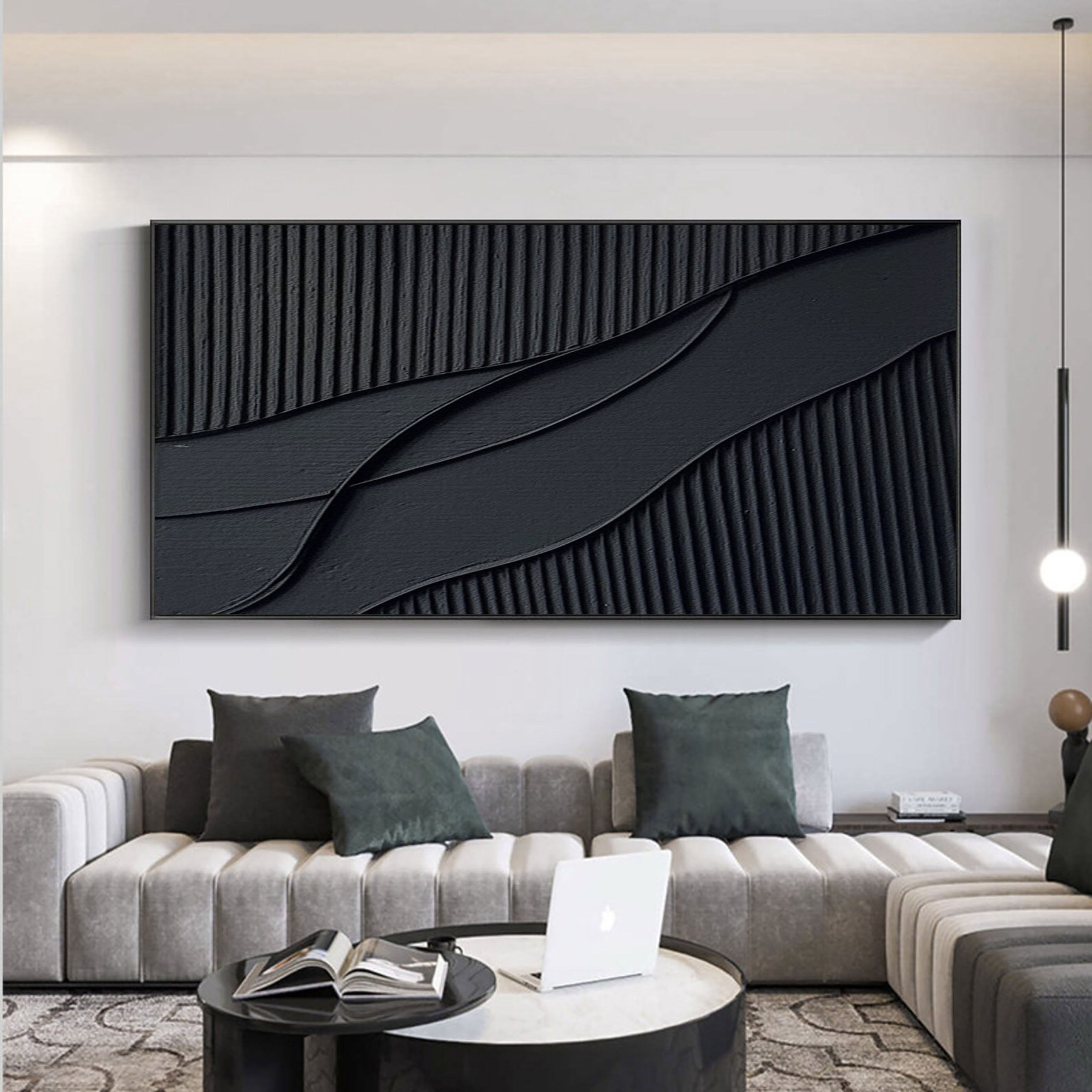 Rhythms of Shadow: Minimalist Abstract Wall Art