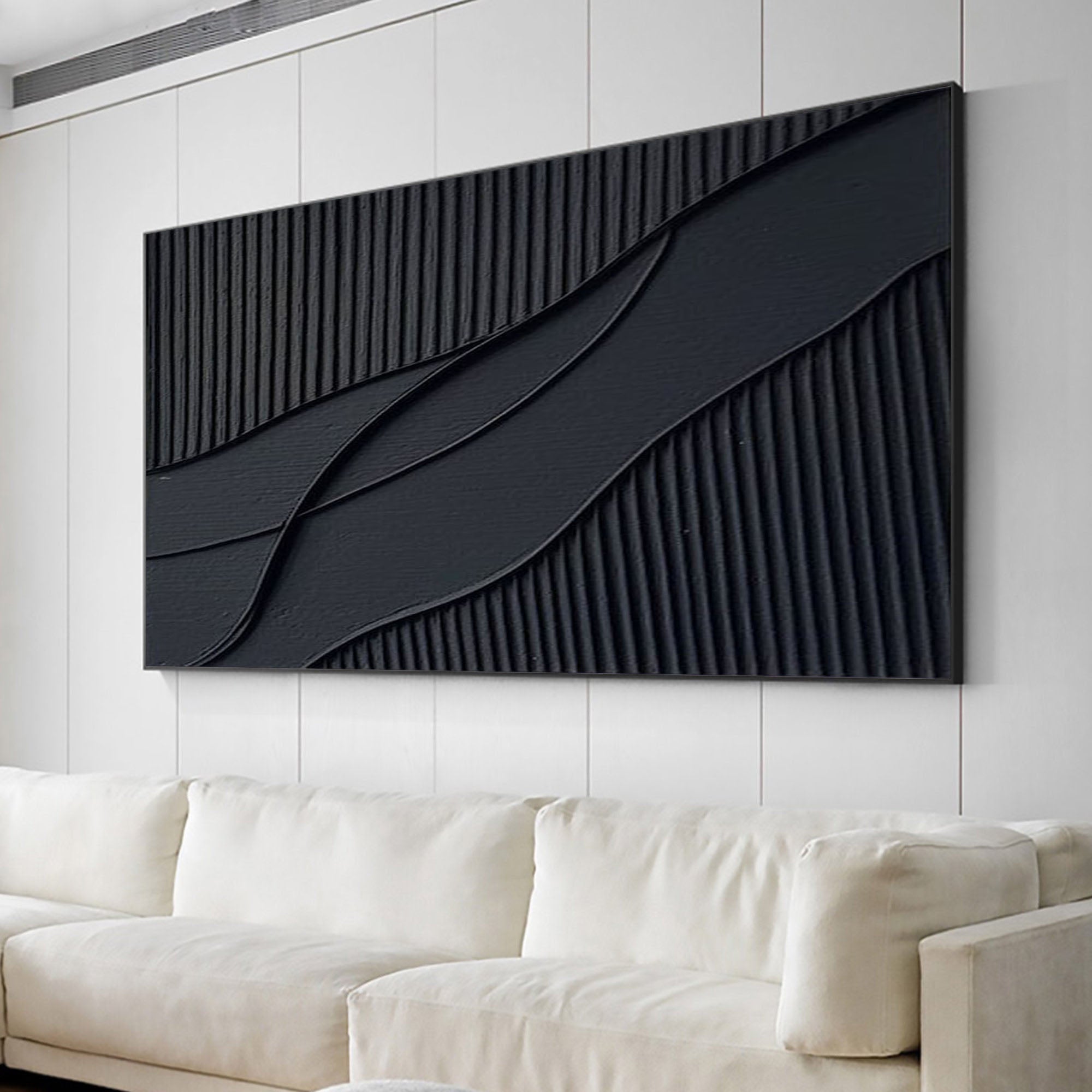 Rhythms of Shadow: Minimalist Abstract Wall Art