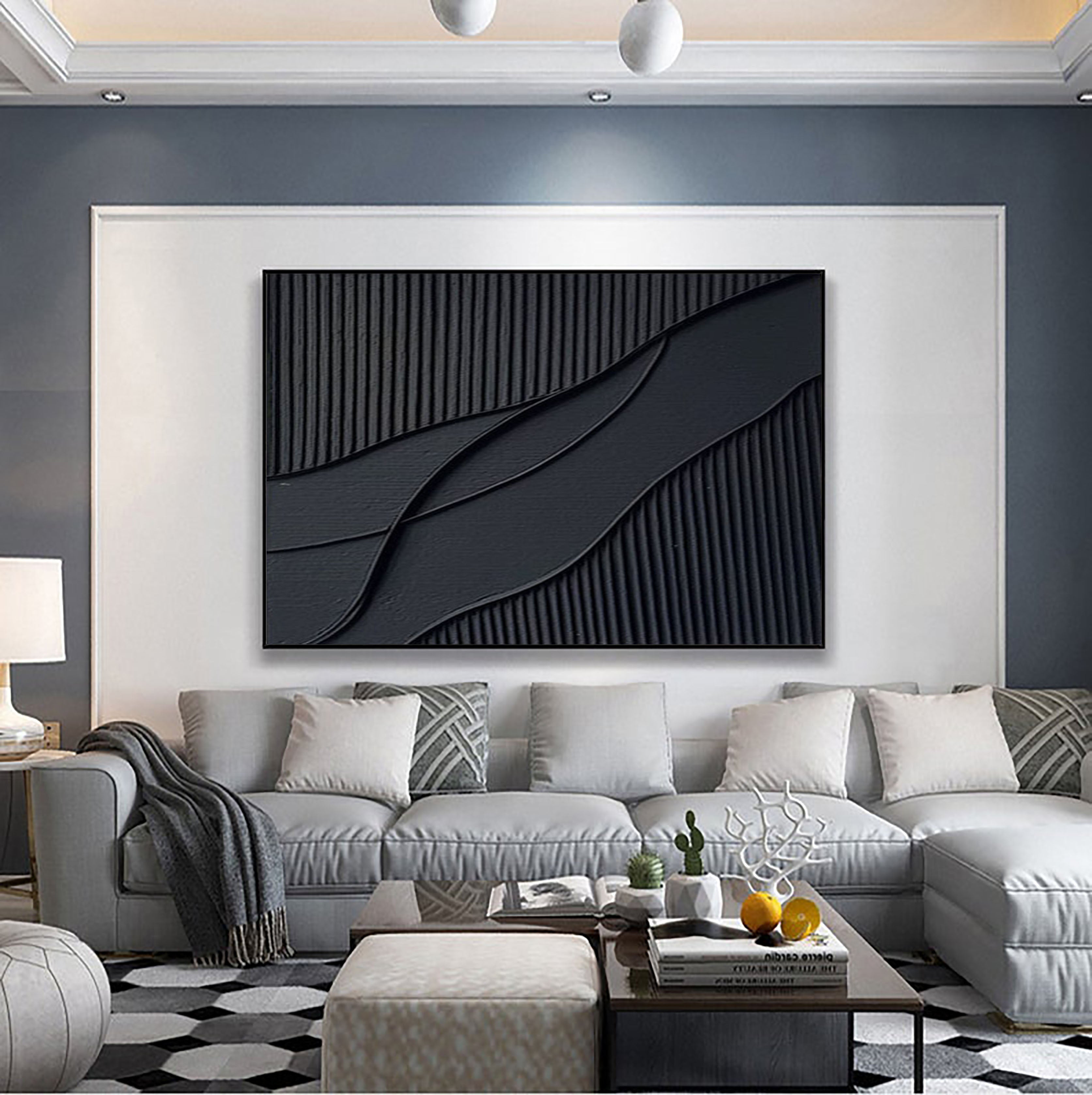 Rhythms of Shadow: Minimalist Abstract Wall Art
