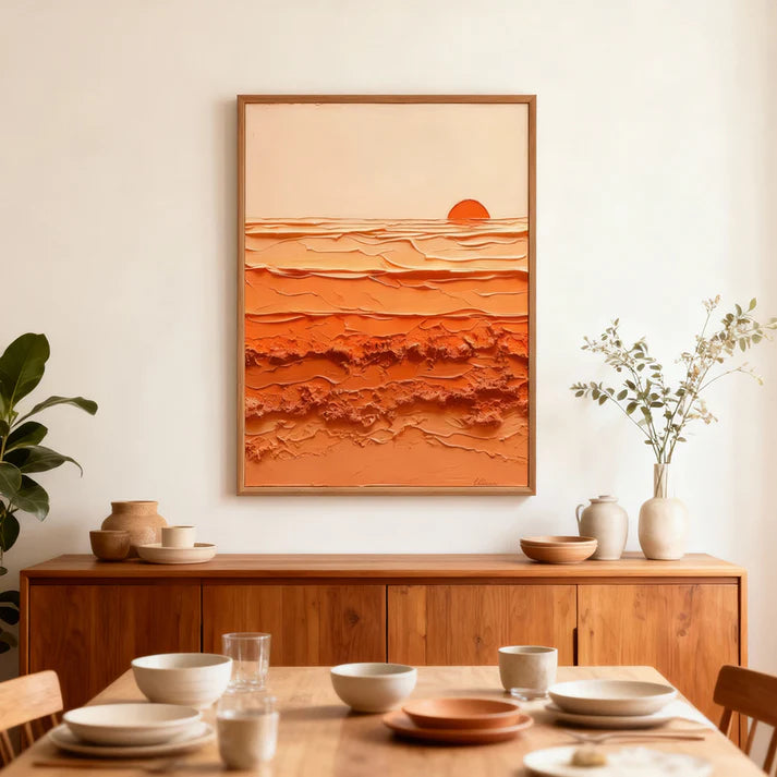 Sunset Texture Waves