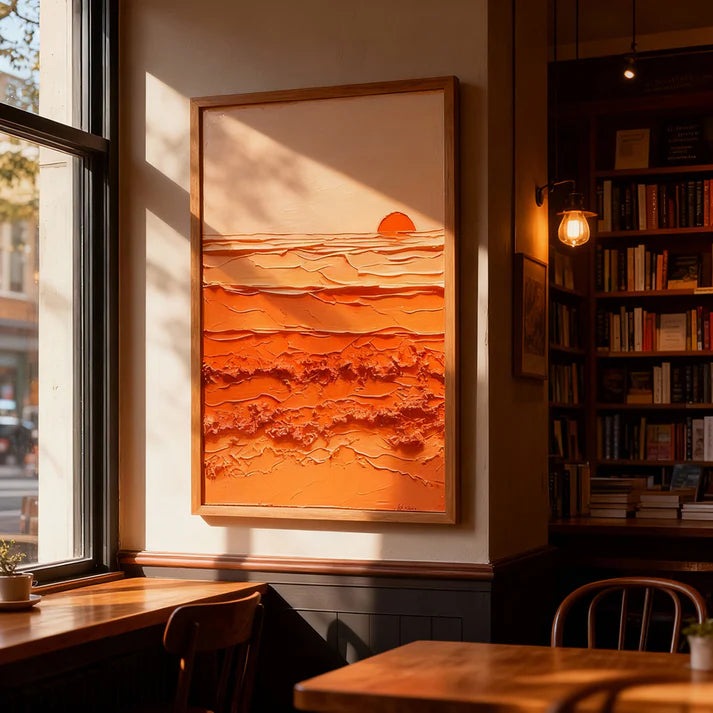 Sunset Texture Waves