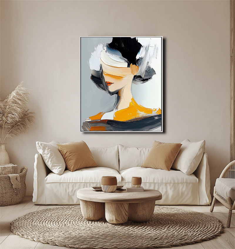 Abstract Muse Portrait Canvas