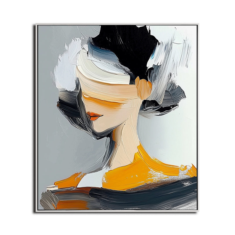 Abstract Muse Portrait Canvas