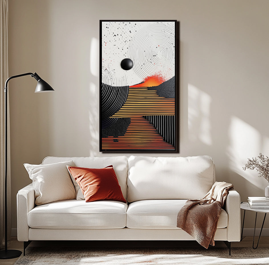 Orbit Harmony Abstract Canvas