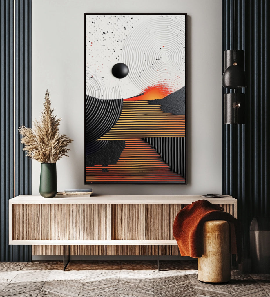 Orbit Harmony Abstract Canvas