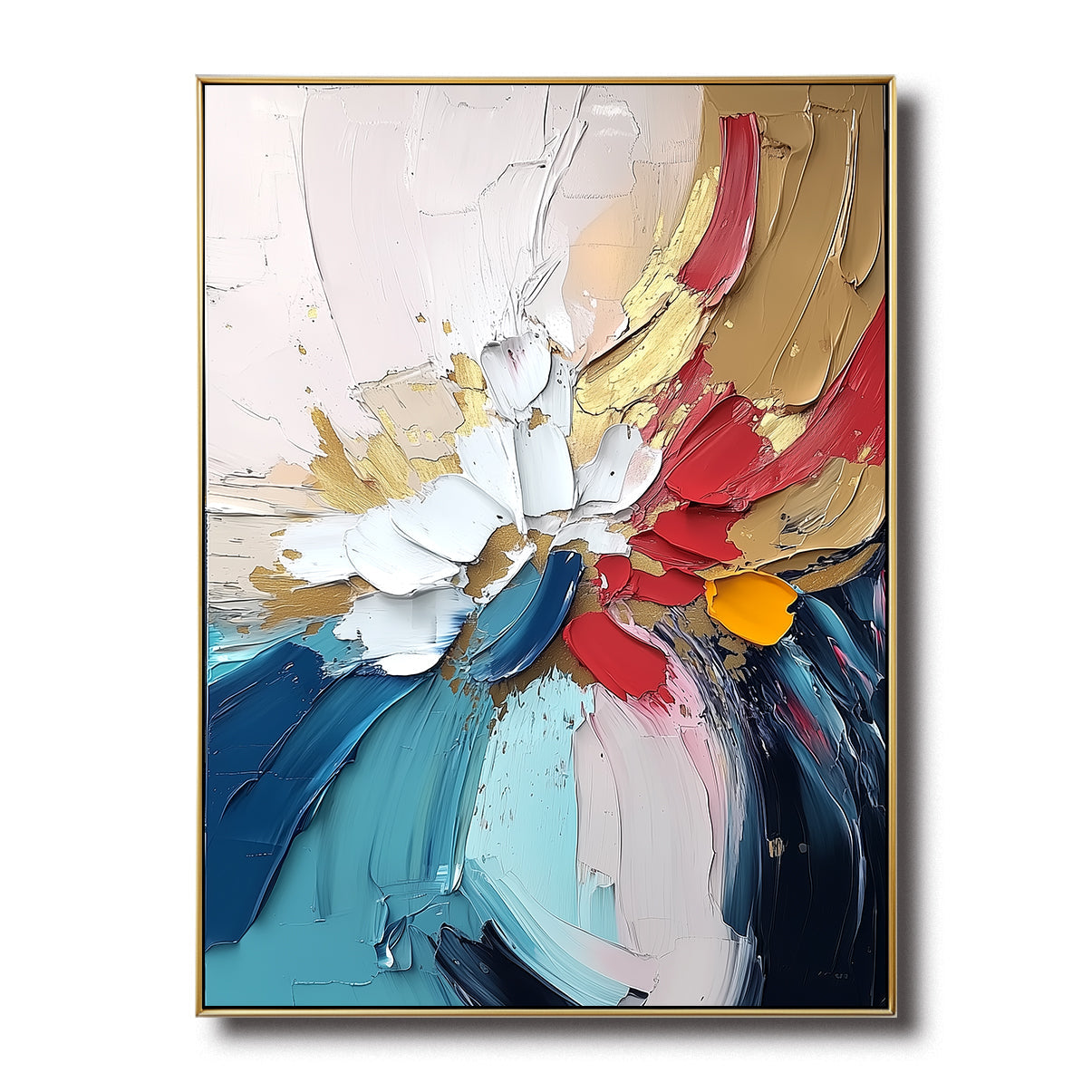 Vivid Bloom Abstract Canvas