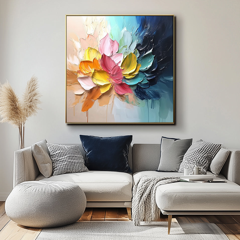 Radiant Petals Abstract Art