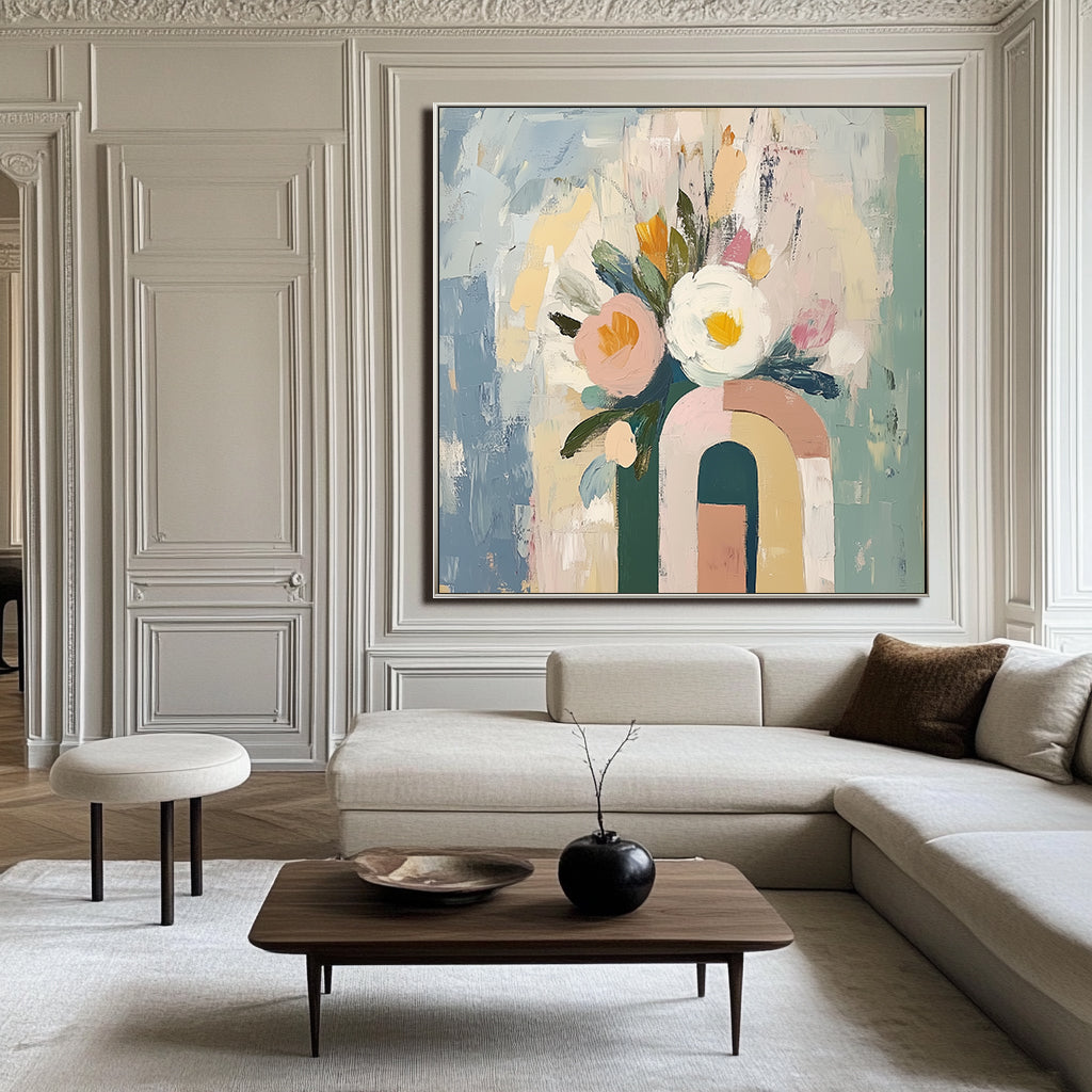 Modern Grace Floral Canvas Art