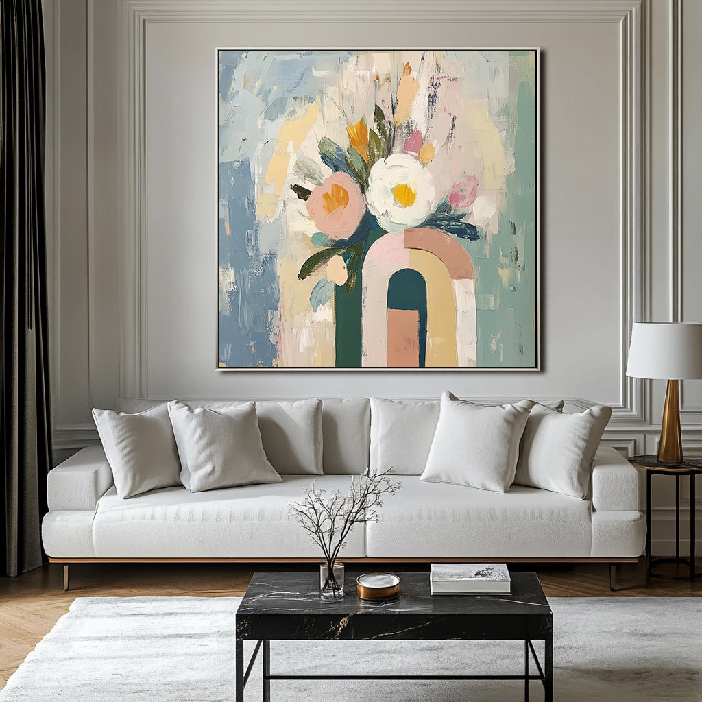 Modern Grace Floral Canvas Art