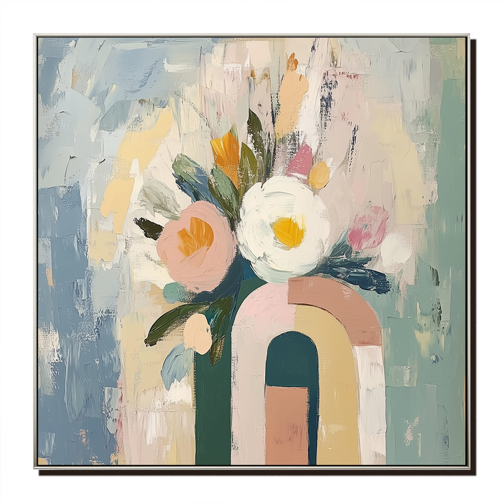 Modern Grace Floral Canvas Art