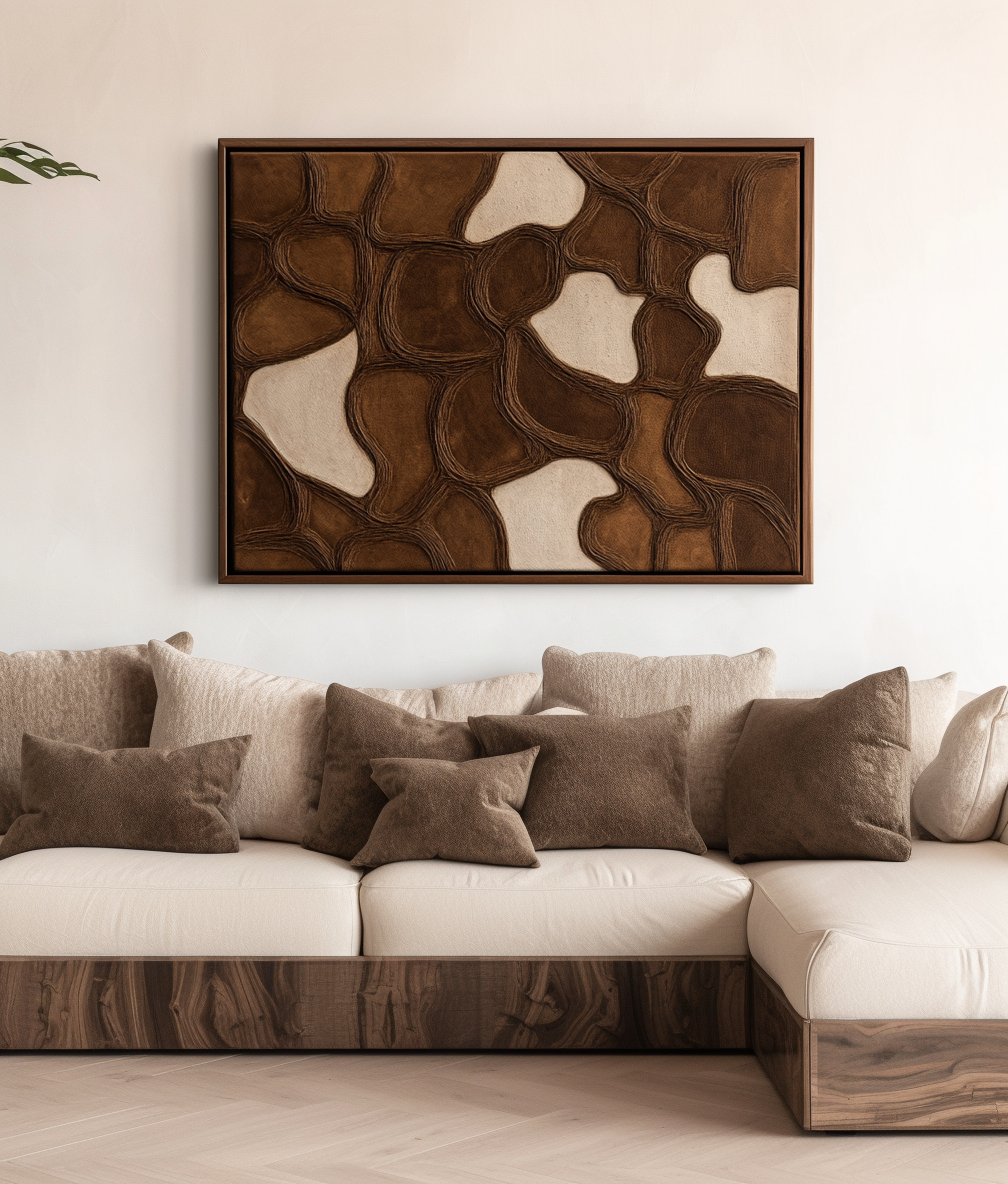 Organic Forms Abstract Canvas