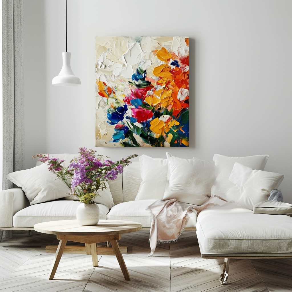 Radiant Garden Textured Canvas