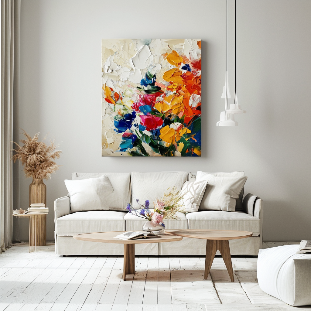 Radiant Garden Textured Canvas