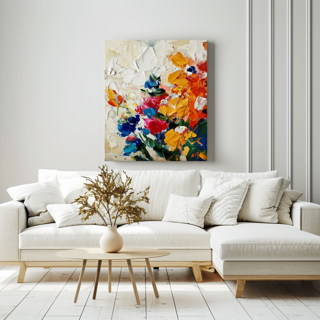 Radiant Garden Textured Canvas