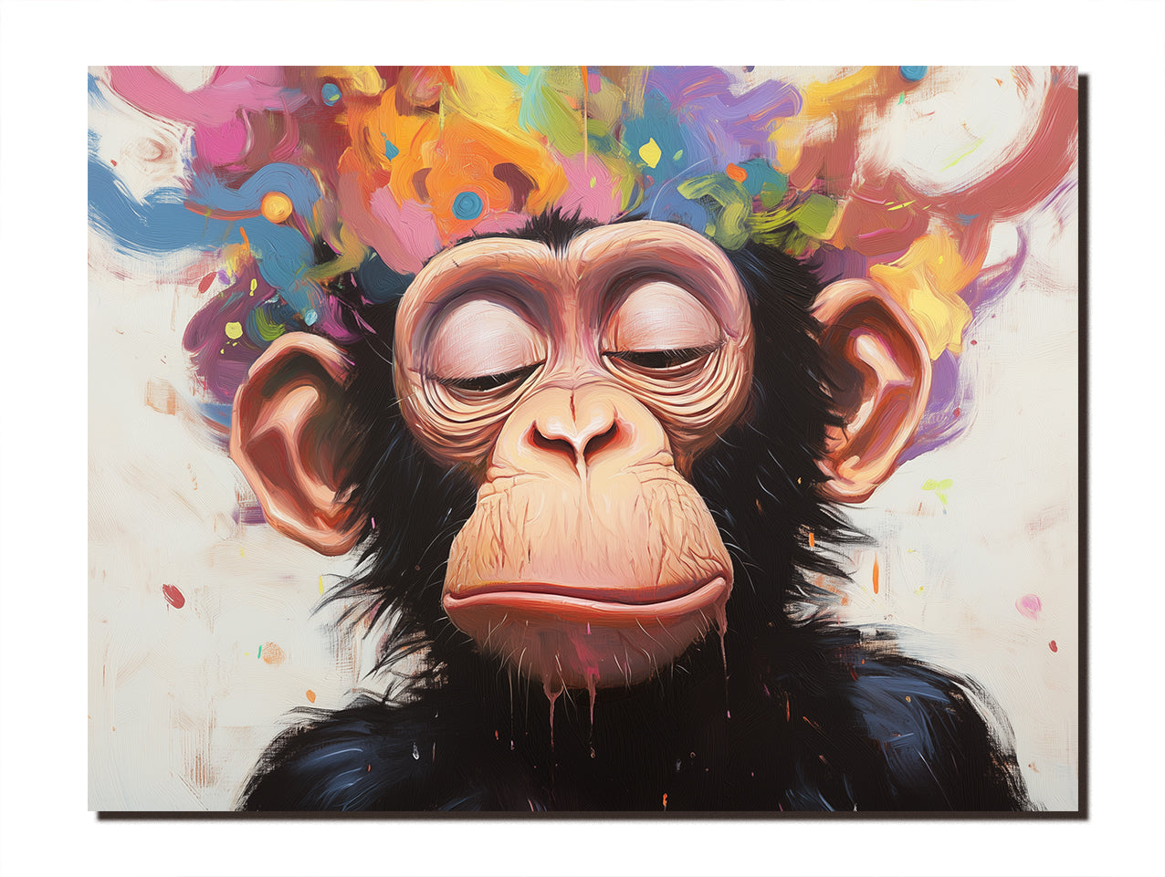 Colorful Monkey: Abstract Art